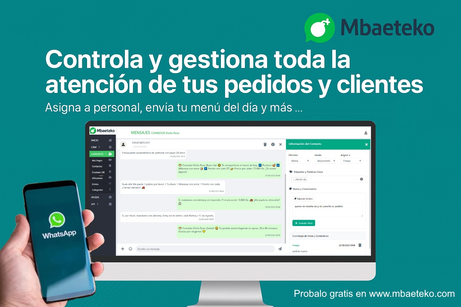 Tu plataforma de mensajes comerciales para atraer clientes